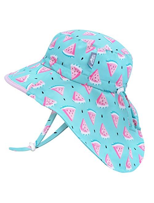 JAN & JUL Kids' GRO-with-Me Aqua-Dry Adventure Hat | 50+ UPF Wide Brim Water-Repellent Sunhat