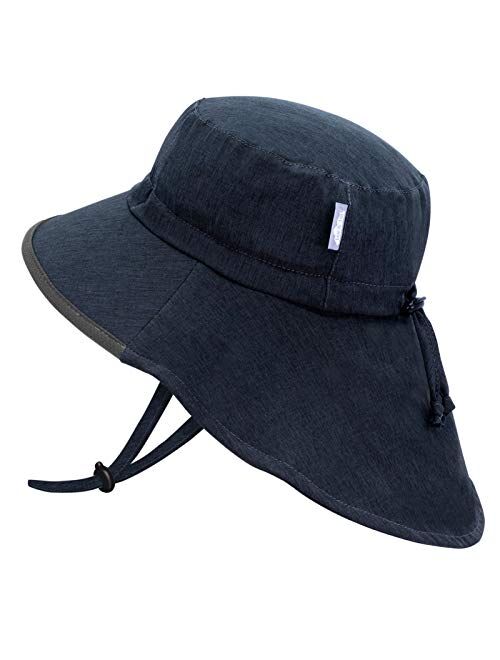 JAN & JUL Kids' GRO-with-Me Aqua-Dry Adventure Hat | 50+ UPF Wide Brim Water-Repellent Sunhat