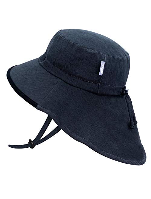 JAN & JUL Kids' GRO-with-Me Aqua-Dry Adventure Hat | 50+ UPF Wide Brim Water-Repellent Sunhat