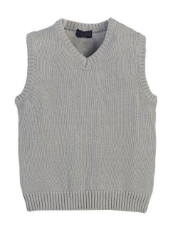 Boy's V-Neck Knitted Pullover Sweater Vest