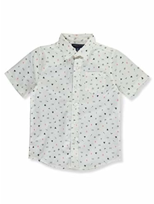 French Toast Boys' Short Sleeve Woven Shirt