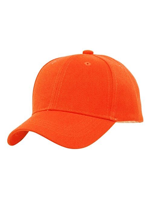 TOP HEADWEAR TopHeadwear Blank Kids Youth Baseball Adjustable Hook and Loop Closure Hat