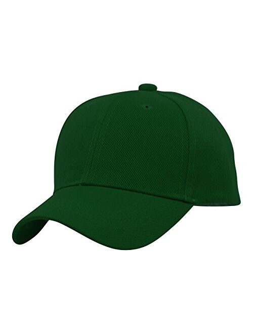 TOP HEADWEAR TopHeadwear Blank Kids Youth Baseball Adjustable Hook and Loop Closure Hat