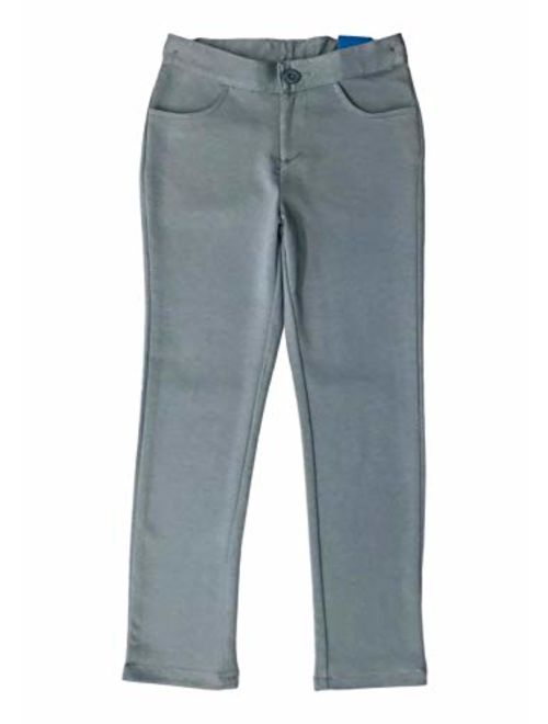 unik Girl Premium Stretch Pants Regular and Plus/Half Sizes Grey Hunter Green Black Navy Khaki