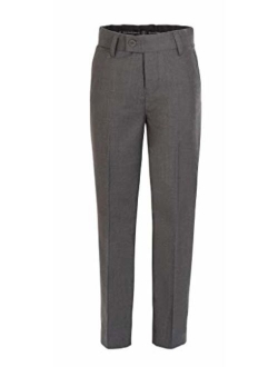 RGM Boys Dress Pants Flat-Front Skinny fit Slacks - Poly Rayon Giovanni Uomo