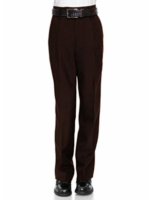 RGM Boys Dress Pants Flat-Front Skinny fit Slacks - Poly Rayon Giovanni Uomo