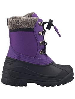 OAKI Kids Snow Boots for Girls and Boys - Youth & Toddler Boots Fur Lined, Waterproof, Insulated Cold Rating -30