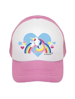 JP DOoDLES Unicorn Hat Kids Trucker Hat. Baseball Mesh Back Cap fits Baby, Toddler and Youth