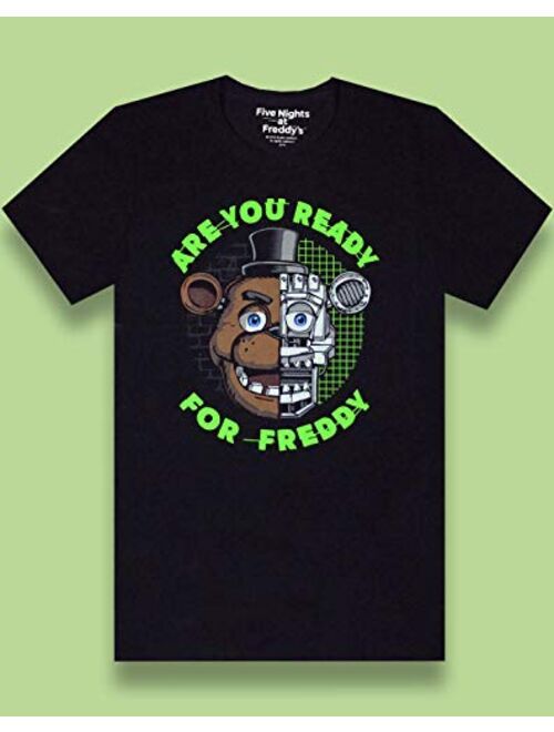 Five Nights at Freddy's Boys' Freddy Fazbear Glow in The Dark T-Shirt