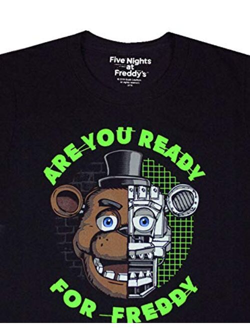 Five Nights at Freddy's Boys' Freddy Fazbear Glow in The Dark T-Shirt