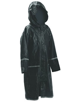 Kids Water Proof Rain Coat with Reflector - Juniors Premium Rain Jacket