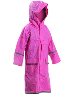 Kids Water Proof Rain Coat with Reflector - Juniors Premium Rain Jacket