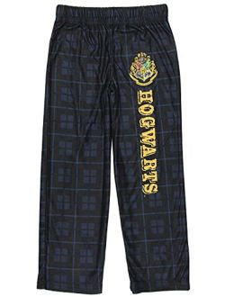 INTIMO Harry Potter Big Boys Houses Plaid Pajama Lounge Pants (Hogwarts, M-8)