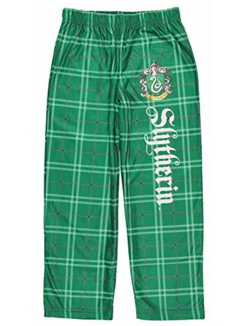 INTIMO Harry Potter Big Boys Houses Plaid Pajama Lounge Pants (Hogwarts, M-8)