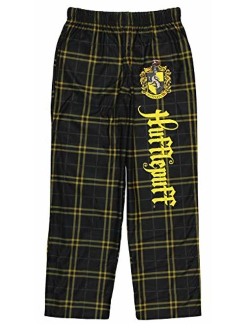 INTIMO Harry Potter Big Boys Houses Plaid Pajama Lounge Pants (Hogwarts, M-8)