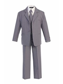 iGirlDress Boys Formal Dress Suit with Shirt and Vest