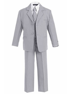 iGirlDress Boys Formal Dress Suit with Shirt and Vest