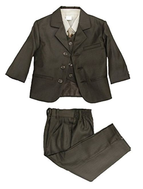 iGirlDress Boys Formal Dress Suit with Shirt and Vest