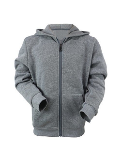 Yasumond Boys Hoodies Full Zip Up Sherpa Lined Fleece Lined Athletic Youth Kids Sweatshirts,Size 8-16