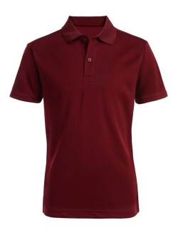 Boys' School Uniform Short Sleeve Performance Polo