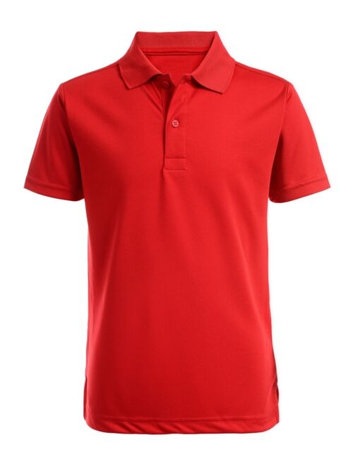 Nautica Boys' School Uniform Short Sleeve Performance Polo