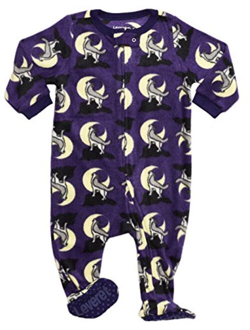 Leveret Fleece Baby Boys Footed Pajamas Sleeper Kids & Toddler Pajamas (3 Months-5 Toddler)