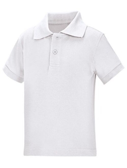 Classroom Little Boys' Preschool Unisex Short Sleeve Pique Polo