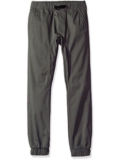 Boys' Big Jogger Pants in Basic Stretch Twill Fabric