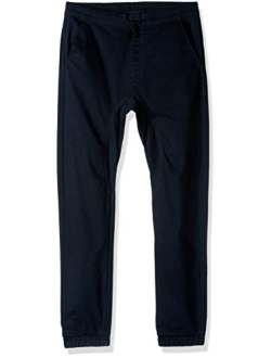 Boys' Big Jogger Pants in Basic Stretch Twill Fabric