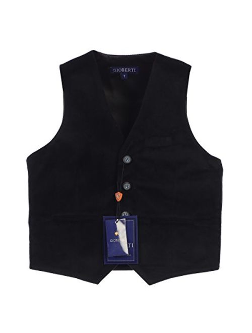 Gioberti Boy's Velvet Formal Suit Vest