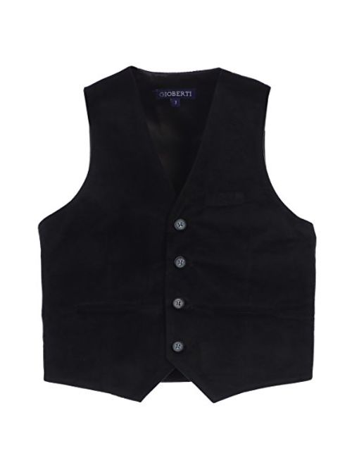 Gioberti Boy's Velvet Formal Suit Vest