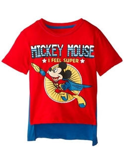 Boys' Mickey Mouse Super Short Sleeve Cape T-Shirt