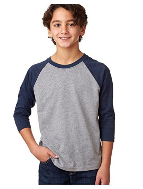 The Next Level Boys CVC 3/4-Sleeve Raglan Tee (3352)