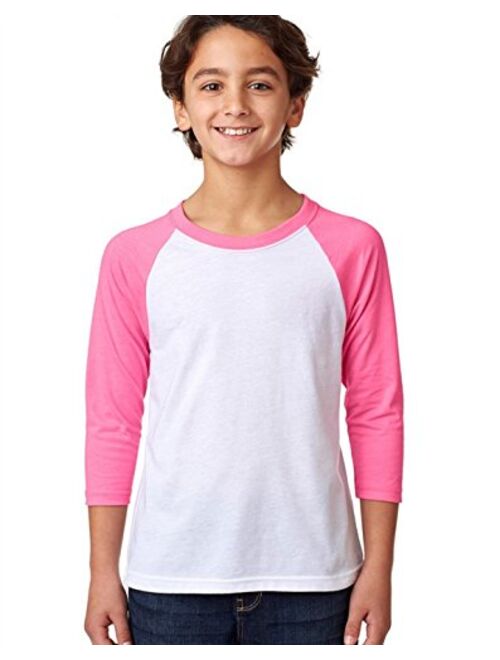 The Next Level Boys CVC 3/4-Sleeve Raglan Tee (3352)