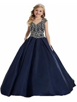 Girls Off The Shoulder A Line Pageant Dresses with Pockets Formal Dresses