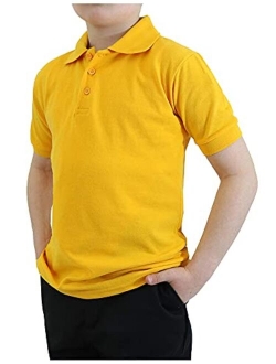 Galaxy by Harvic Boy's Short Sleeve Polo Shirts School Uniform