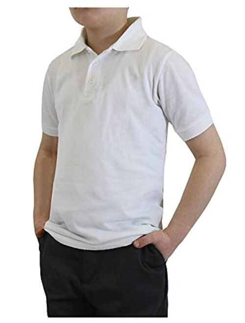 Galaxy by Harvic Boy's Short Sleeve Polo Shirts School Uniform