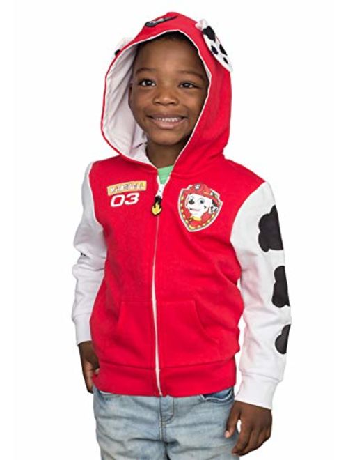 Paw Patrol Children I am Chase Marshall Blue Red Zip up Hoodie