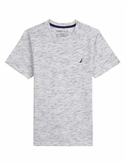 Boys' Short Sleeve Solid Crew-Neck T-Shirt