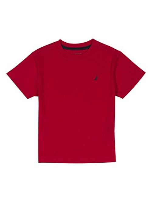 Nautica Boys' Short Sleeve Solid Crew-Neck T-Shirt