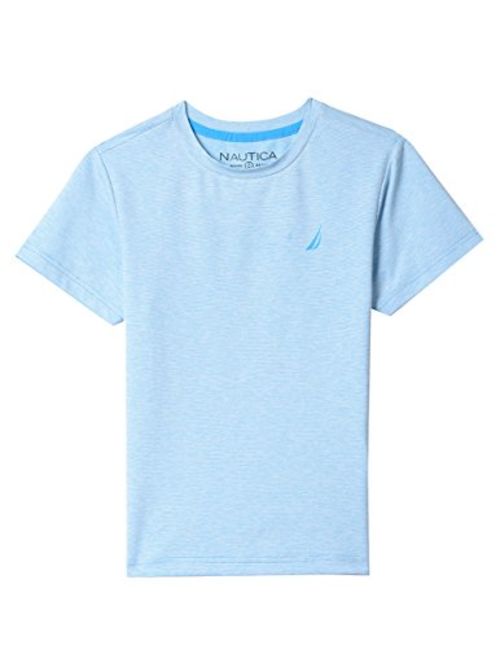 Nautica Boys' Short Sleeve Solid Crew-Neck T-Shirt