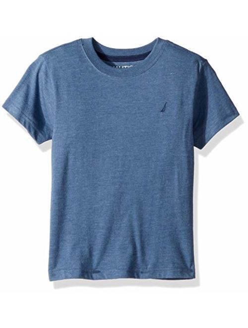 Nautica Boys' Short Sleeve Solid Crew-Neck T-Shirt