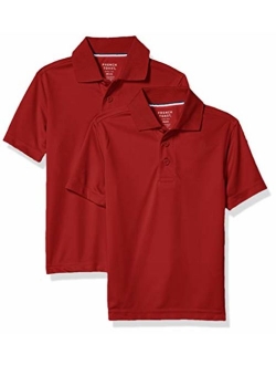 Boys' Short Sleeve Moisture Wicking Stretch Sport Polo Shirt