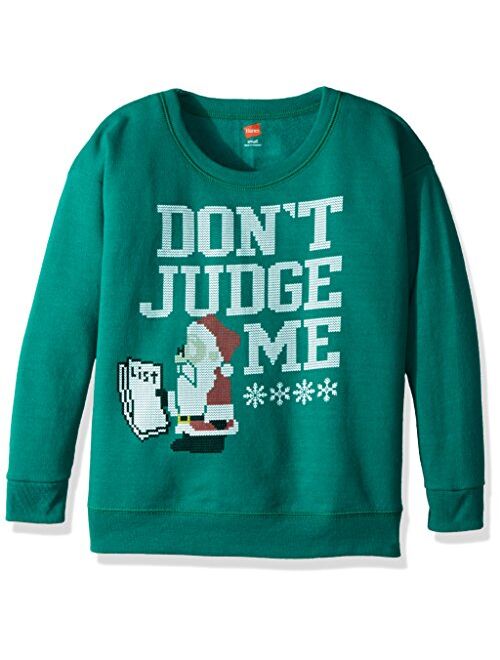 Hanes Big Boys' Ugly Christmas Sweatshirt