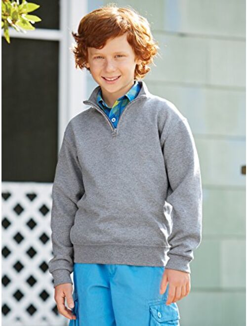 Jerzees youth 8 oz 50/50 NuBlend Quarter-Zip Cadet Collar Sweatshirt (995Y)