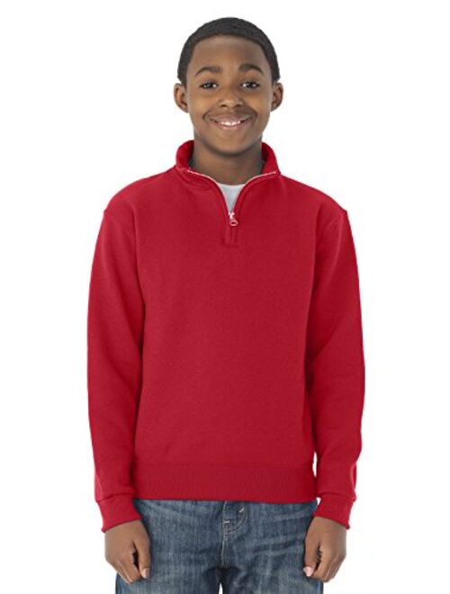 Jerzees youth 8 oz 50/50 NuBlend Quarter-Zip Cadet Collar Sweatshirt (995Y)