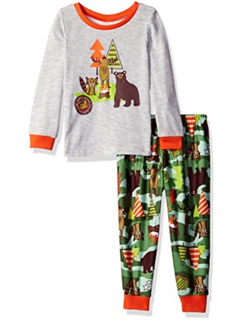 Peas & Carrots Boys' Toddler 2 Piece Soft Knit Flannel Pajama Set