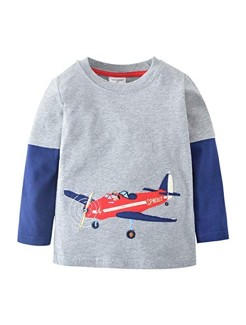 Mammybaby Baby Boy/Toddler/Kid's Long Sleeve T-Shirts(2-6 Years)