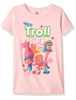 Trolls Girls' Little Girls' Movie Life Short Sleeve T-Shirt