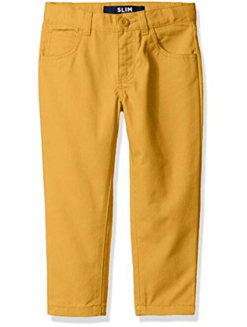 French Toast Boys' Slim Fit 5 Pocket Pant